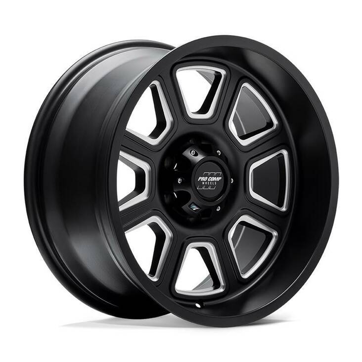 PA64 GUNNER SATIN BLACK MILLED 9x17 5/127 ET-6 CB71,5 60° - Alumiinivanteet - 329153 - 1
