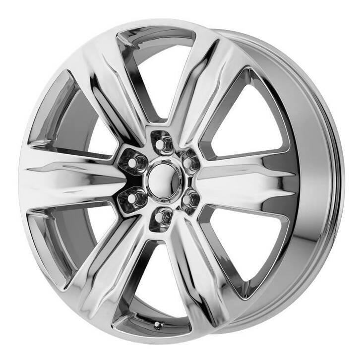 PR172 Chrome 9x22 6/135 ET44 CB87.1 60° - Alumiinivanteet - 237963 - 1