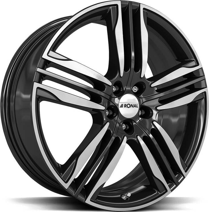 RONAL R58 Black Front Cut 8x20 5/108 ET50 CB76,0 60° - Alumiinivanteet - 335653 - 1