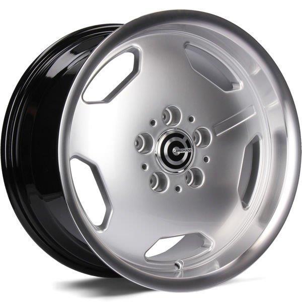 Retro Diamond Hyper Silver Lip Polished 9x17 5/112 ET35 CB66.5 60° - Alumiinivanteet - 313583 - 1
