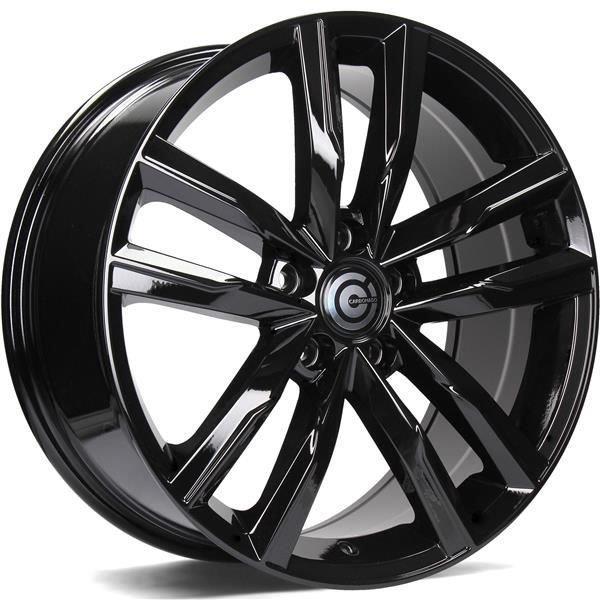 Stuttgart Black Glossy 8x18 5/112 ET45 CB57.1 60° - Alumiinivanteet - 313653 - 1