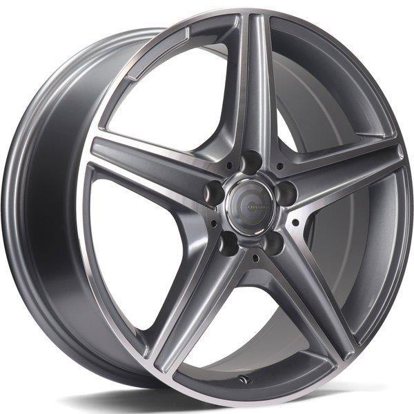 Superior Anthracite Front Polished 8x18 5/112 ET45 CB66.5 60° - Alumiinivanteet - 313503 - 1