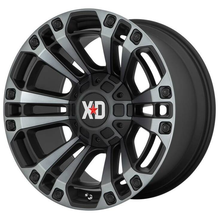 XD851 Satin Black With Gray Tint 9x20 5/127/139,7 ET18 CB78,3 60° - Alumiinivanteet - 257633 - 1