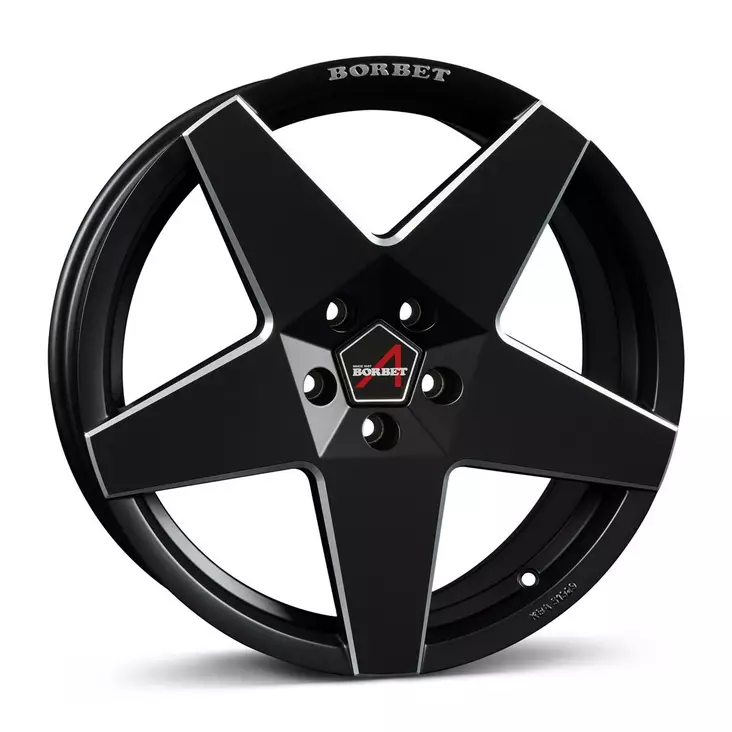 BORBET A black matt 8,5x19 5/114,3 ET45 CB72,6 60° - Alumiinivanteet - 339233 - 1