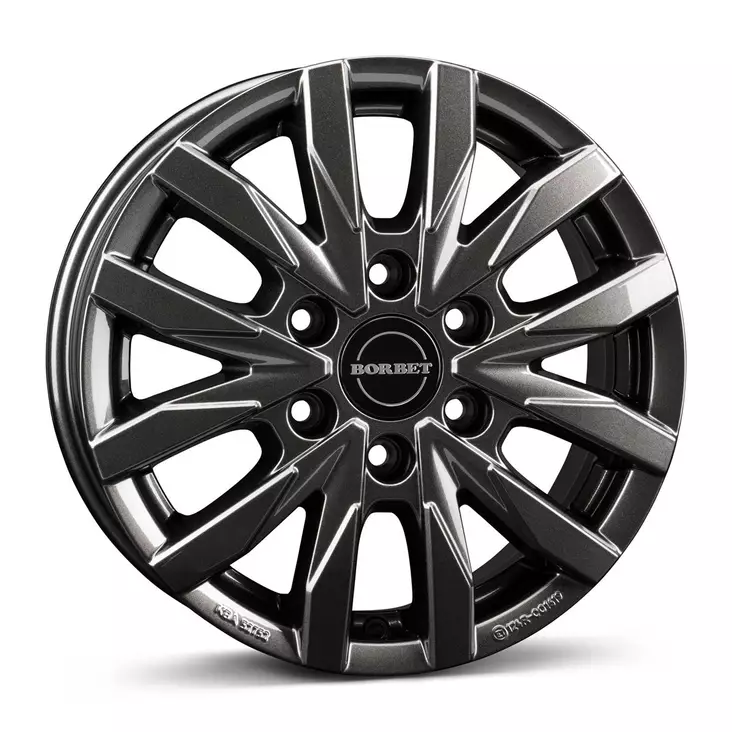 BORBET CW6 mistral anthracite glossy 6,5x16 6/130 ET62 CB84,1 60° - Alumiinivanteet - 339893 - 1