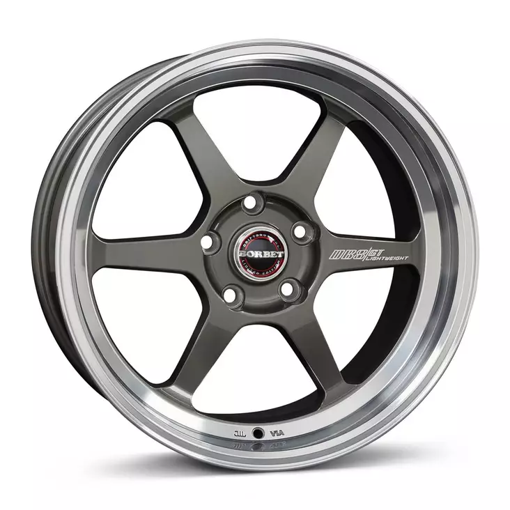 BORBET DB8GT Graphite Rim Polished 8,5x18 5/112 ET42 CB72,6 60° - Alumiinivanteet - 340113 - 1