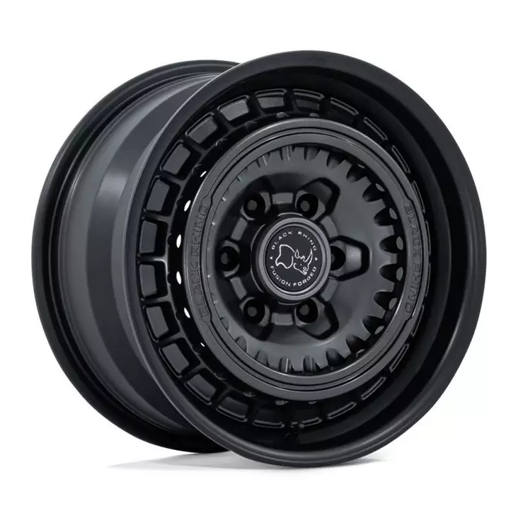 BR601 BASTION GUN BLACK W/ MATTE BLACK LIP 8,5x17 6/139,7 ET0 CB106.1 60° - Alumiinivanteet - 374423 - 1