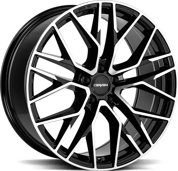 OXGIN Ludwig Black Pol 9,5x19 5/114,3 ET45 CB64.3 60° - Alumiinivanteet - 355463 - 1