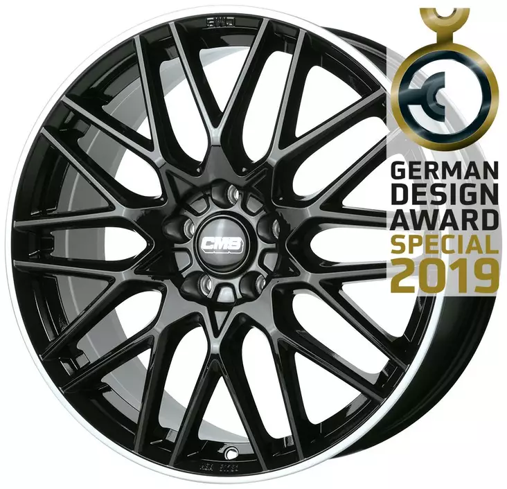 CMS C25 Diamond Rim Black Gloss 7,5x18 5/120 ET54 CB65,1 R14 - Alumiinivanteet - 346443 - 1