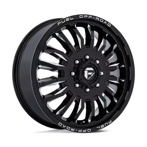 D868 ARC DUALLY GLOSS BLACK MILLED 8,25x20 8/165,1 ET-201 CB117,0 60° - Alumiinivanteet - 353823 - 1