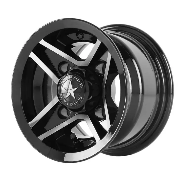 FA127 Gloss Black Machined 7x8 4/101,6 ET0 CB70.7 60° - Alumiinivanteet - 360033 - 1