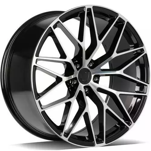 GLORY Black Front Polished 10x22 5/130 ET48 CB71.6 60° - Alumiinivanteet - 373223 - 1