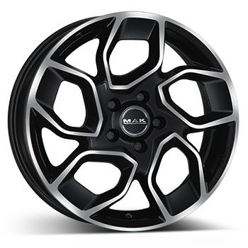 MAK Express Black Mirror 7x17 5/108 ET46 CB65,1 Flat - Alumiinivanteet - 305583 - 1