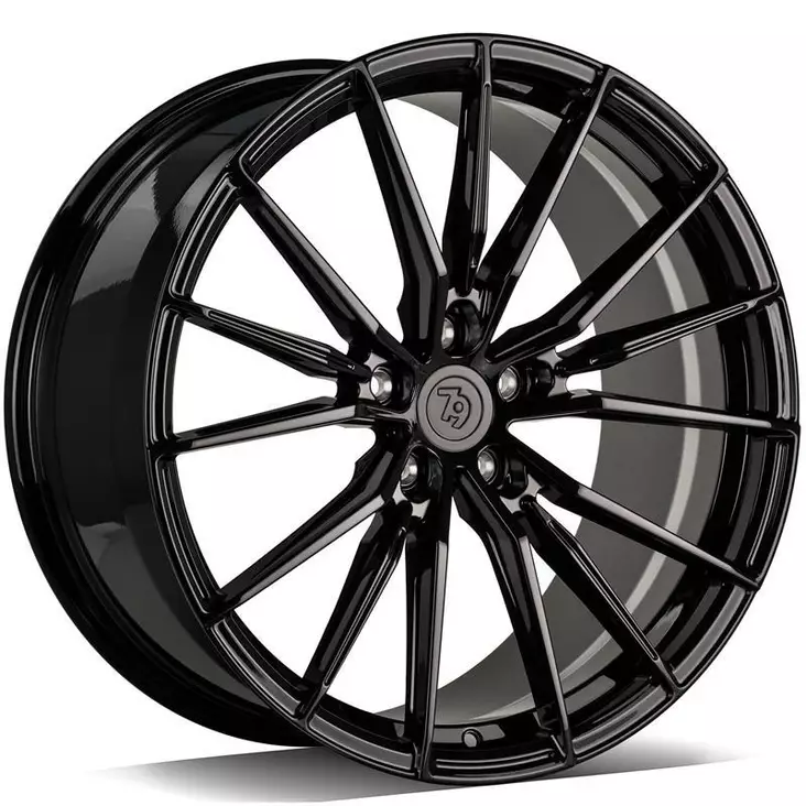 MF.9 Black Glossy 10,5x20 5/112 ET14 CB66.6 60° - Alumiinivanteet - 372943 - 1