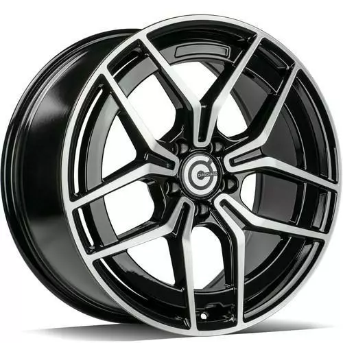 STYLISH Black Front Polished 9x19 5/112 ET45 CB66.5 60° - Alumiinivanteet - 336333 - 1