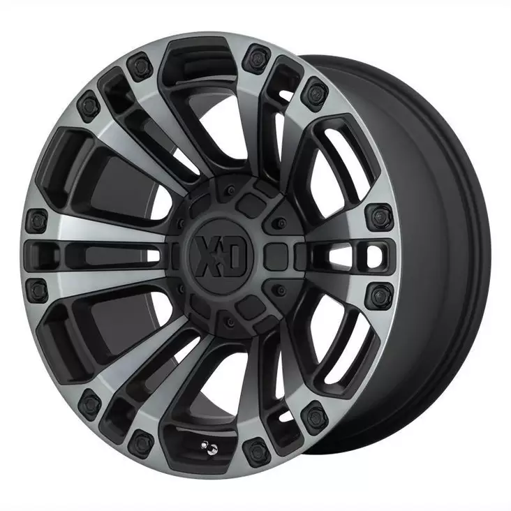XD851 MONSTER 3 SATIN BLACK W/ GRAY TINT 9x20 6/114,3/139, ET18 CB78,1 60° - Alumiinivanteet - 354513 - 1