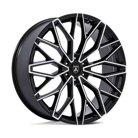 AB050 MOGUL 6 GLOSS BLACK W/ MACHINED FACE 9,5x22 6/135 ET25 CB87,1 60° - Alumiinivanteet - 336304 - 1