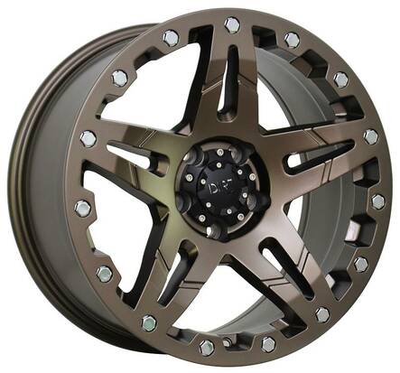 D66 Bronze Chrome rivets 9x18 6/139,7 ET25 CB106.1 60° - Alumiinivanteet - 317604 - 1