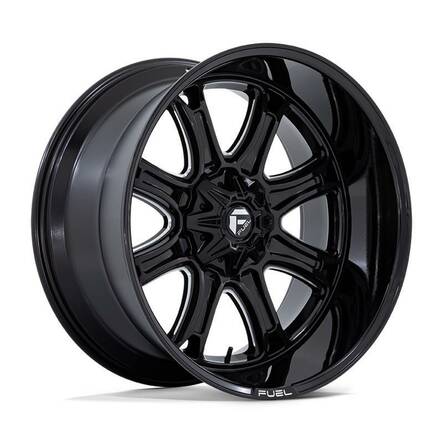 DARKSTAR GLOSS BLACK MILLED 9x20 8/165,1 ET1 CB125.1 60° - Alumiinivanteet - 326784 - 1