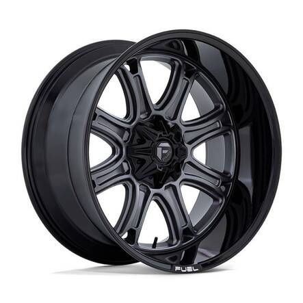 DARKSTAR MATTE GUNMETAL W/ BLACK LIP 9x20 8/165,1 ET1 CB125.1 60° - Alumiinivanteet - 326774 - 1