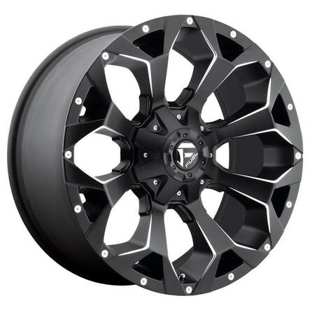 FC546 MATTE BLACK MILLED 10x20 8/180 ET-18 CB124.2 60° - Alumiinivanteet - 252964 - 1