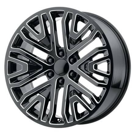 PR197 Gloss Black Milled 9x22 6/139,7 ET28 CB78.1 60° - Alumiinivanteet - 243674 - 1