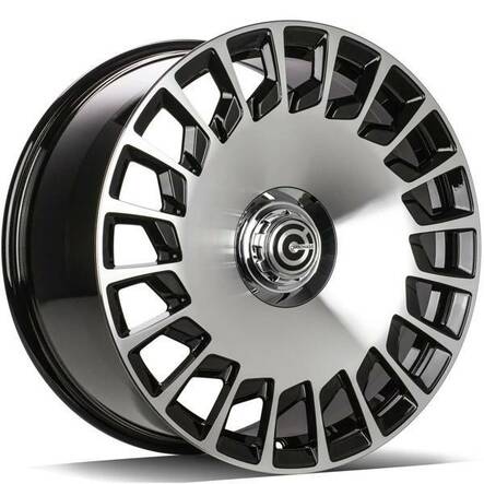 REBELLION Black Front Polished 9,5x19 5/112 ET40 CB66.5 60° - Alumiinivanteet - 333214 - 1