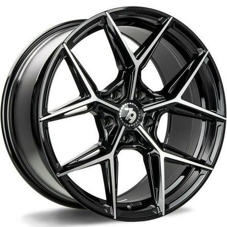 SCF-B Black Front Polished 9,5x19 5/120 ET35 CB72.6 60° - Alumiinivanteet - 314034 - 1