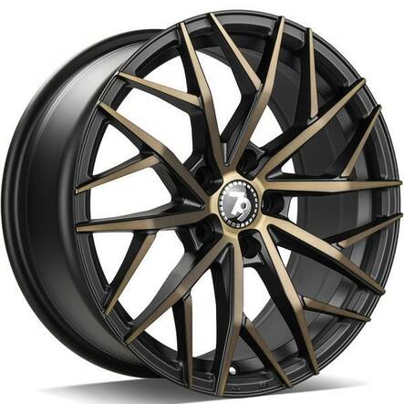 SV-C Black Glossy Gold Front 7,5x17 5/112 ET40 CB66.5 60° - Alumiinivanteet - 314314 - 1