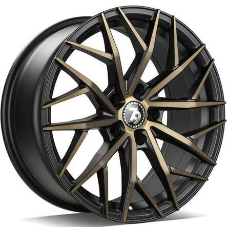 SV-C Black Glossy Gold Front 8x18 5/120 ET33 CB72.6 60° - Alumiinivanteet - 323994 - 1
