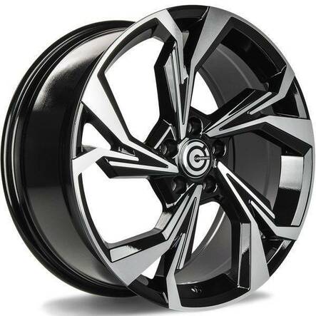 Slingshot Black Front Polished 8x18 5/112 ET45 CB66.5 60° - Alumiinivanteet - 314484 - 1