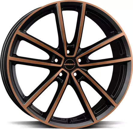 BORBET W Black Copper Pol Matt 8x18 5/112 ET48 CB66.6 60° - Alumiinivanteet - 340494 - 1