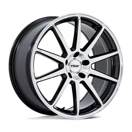 TW004 CANARD GLOSS BLACK W/ MACHINED FACE 8,5x19 5/114,3 ET35 CB72.6 60° - Alumiinivanteet - 341644 - 1