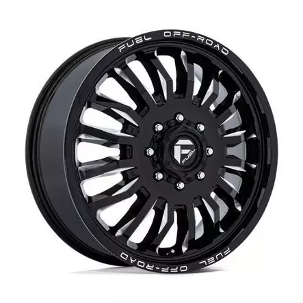 D868 ARC DUALLY GLOSS BLACK MILLED 8,25x20 8/210 ET-201 CB154.3 60° - Alumiinivanteet - 353824 - 1