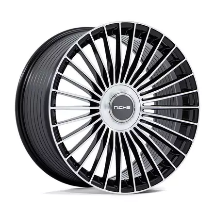 NC282 SERENE GLOSS BLACK W/ MACHINED FACE 9x20 5/112/114,3 ET35 CB72.6 60° - Alumiinivanteet - 354174 - 1