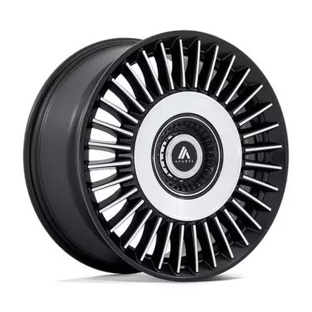 SATIN BLACK BRIGHT MACH FACE 9x22 5/110 ET15 CB65.1 60° - Alumiinivanteet - 359664 - 1