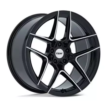 TW008 SLIPSTREAM GLOSS BLACK MACHINED 9x20 5/114,3 ET35 CB72.6 60° - Alumiinivanteet - 369694 - 1