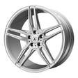 AB12 Brushed Silver Carbon Fiber Insert 9,5x19 5/120 ET45 CB74,1 60° - Alumiinivanteet - 254314 - 1