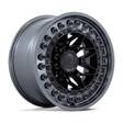 ALPHA MATTE BLACK W/ GUNMETAL LIP 9x18 8/170 ET20 CB125.1 60° - Alumiinivanteet - 329824 - 1
