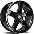 Champion Black Glossy Lip Polished 9x20 5/112 ET26 CB66,6 60° - Alumiinivanteet - 314334 - 1