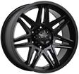 D62 Flatblack 9x17 6/139,7 ET25 CB106,1 60° - Alumiinivanteet - 210454 - 1