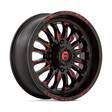 D822 ARC UTV GLOSS BLACK MILLED RED 7x18 4/137 ET13 CB110.1 60° - Alumiinivanteet - 326504 - 1
