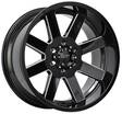 D98 Glossblack milled 10x20 6/139,7 ET-18 CB106.1 60° - Alumiinivanteet - 273594 - 1