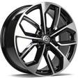 EXPEDITION Black Front Polished 8x19 5/112 ET45 CB66,5 60° - Alumiinivanteet - 323984 - 2