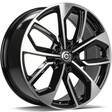 EXPEDITION Black Front Polished 8x19 5/112 ET45 CB66,5 60° - Alumiinivanteet - 323984 - 1