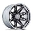 FC401 BRAWL PLATINUM W/ CHROME LIP 10x20 8/170 ET-18 CB125.1 60° - Alumiinivanteet - 335314 - 1