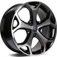 LASVEGAS Black Front Polished 6,5x16 5/108 ET50 CB63,4 60° - Alumiinivanteet - 313484 - 1