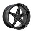LAUNCH MATTE BLACK W/ GLOSS BLACK LIP 8,5x20 5/120 ET35 CB76,1 60° - Alumiinivanteet - 302464 - 1