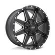 PA48 QUICK 8 SATIN BLACK MILLED 9x20 6/135/139,7 ET0 CB108,0 60° - Alumiinivanteet - 329184 - 1