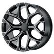 PR176 Gloss Black Milled 10x24 6/139,7 ET24 CB78.1 60° - Alumiinivanteet - 294074 - 1